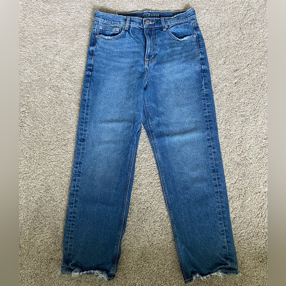 American Eagle Denim Women’s Size 8 Super High Rise Straight Leg X-Short